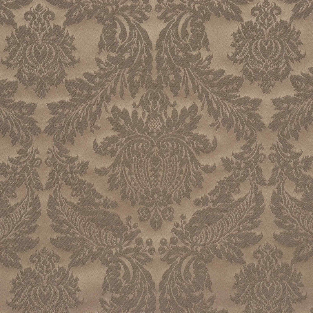 Alderton Luxury Damask Chocolate Fabric