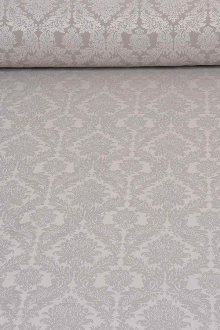 Alderton Luxury Damask Silver Fabric