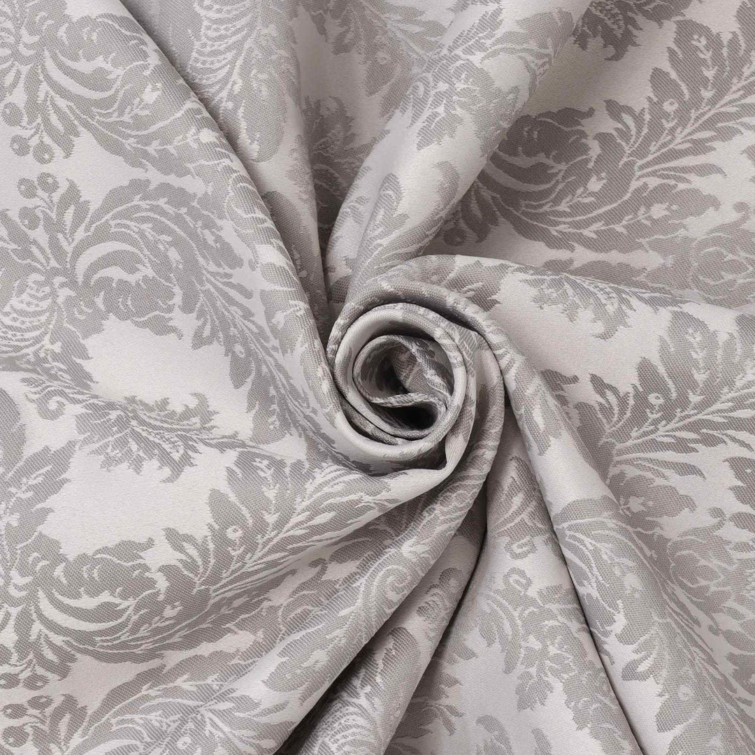 Alderton Luxury Damask Silver Fabric