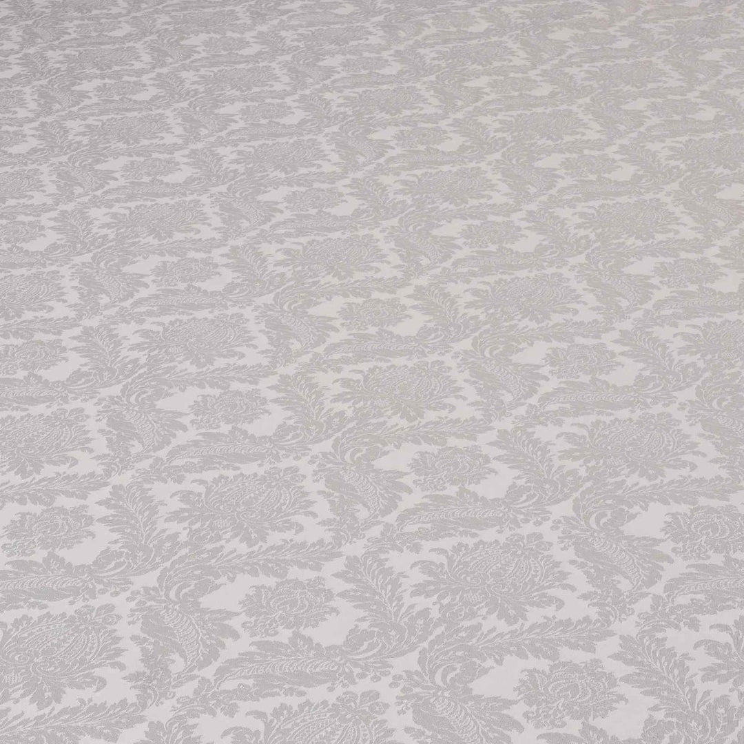 Alderton Luxury Damask Silver Fabric