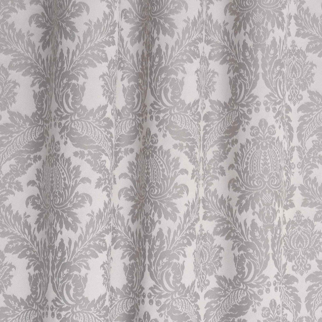 Alderton Luxury Damask Silver Fabric