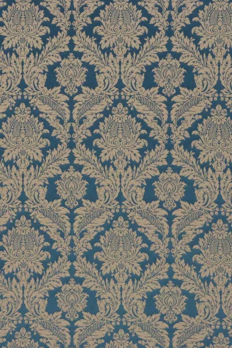 Alderton Luxury Damask Teal Fabric