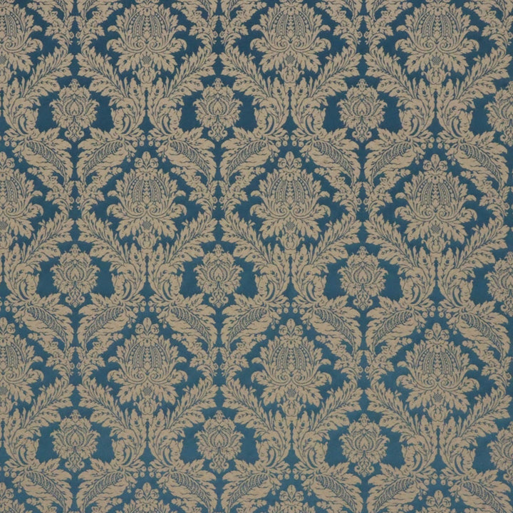 Alderton Luxury Damask Teal Fabric