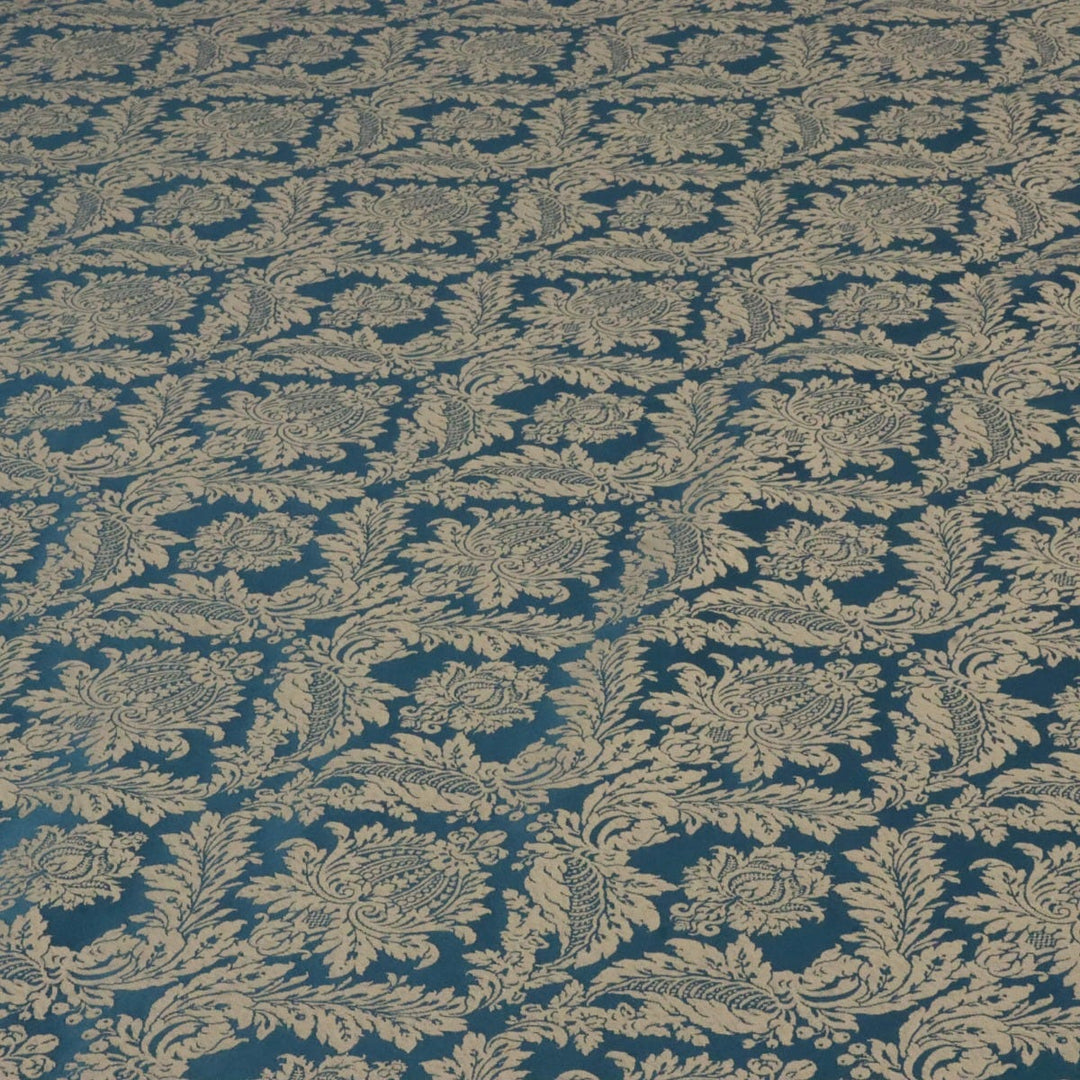 Alderton Luxury Damask Teal Fabric