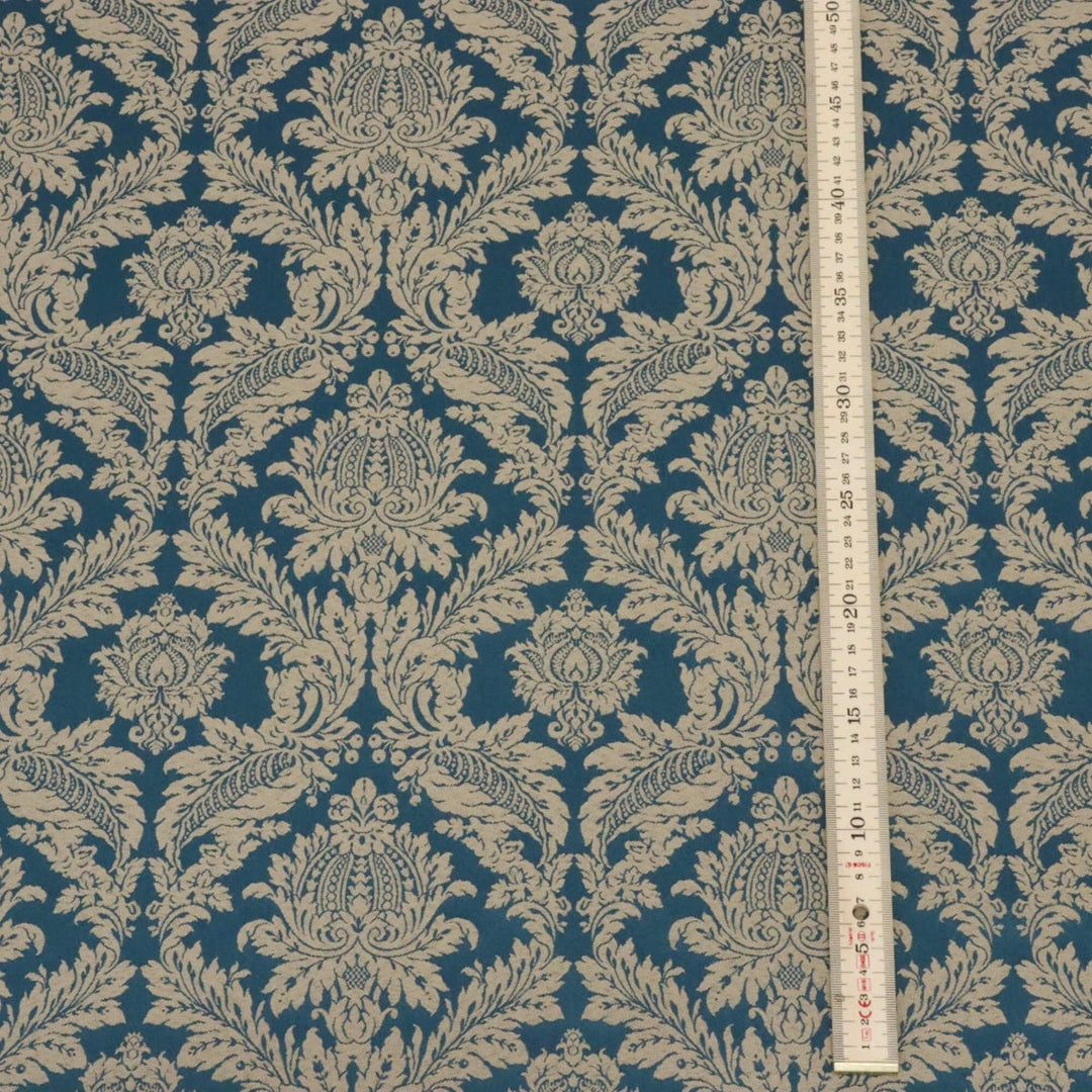 Alderton Luxury Damask Teal Fabric