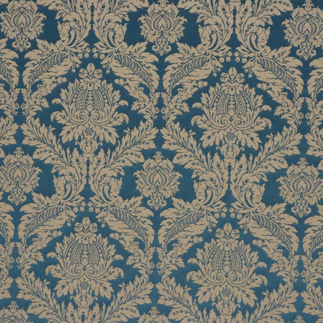 Alderton Luxury Damask Teal Fabric