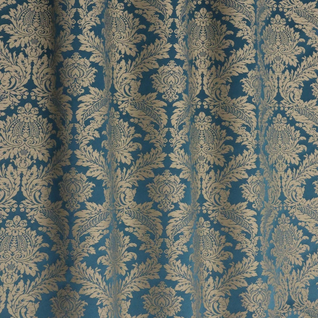 Alderton Luxury Damask Teal Fabric