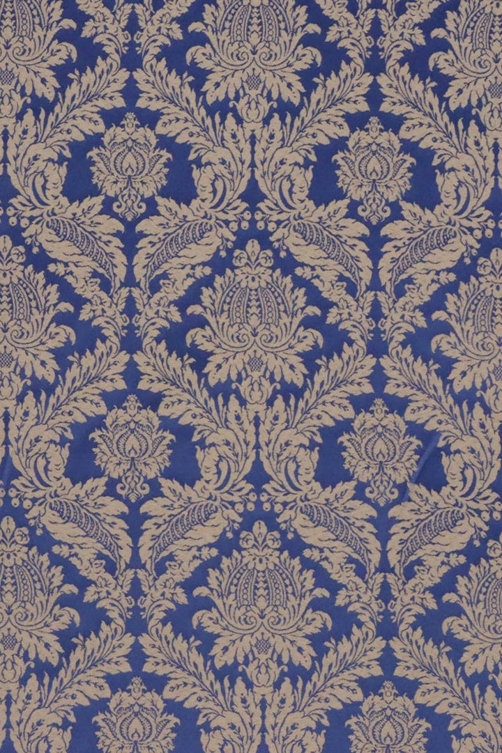 Alderton Luxury Damask Navy Fabric