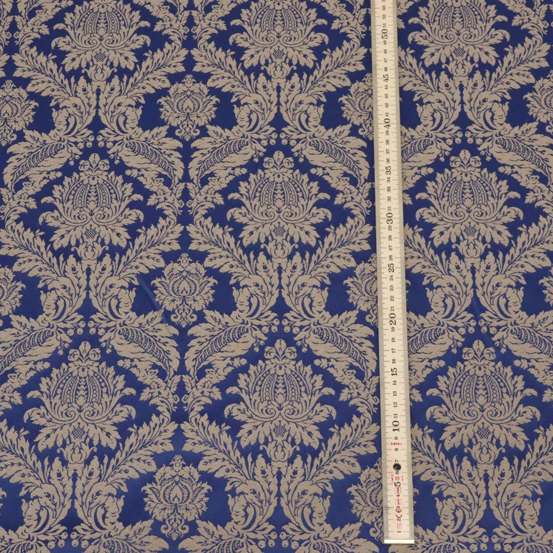 Alderton Luxury Damask Navy Fabric