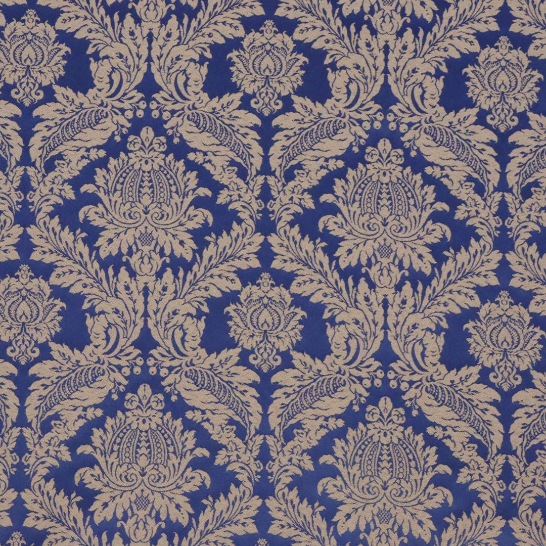 Alderton Luxury Damask Navy Fabric