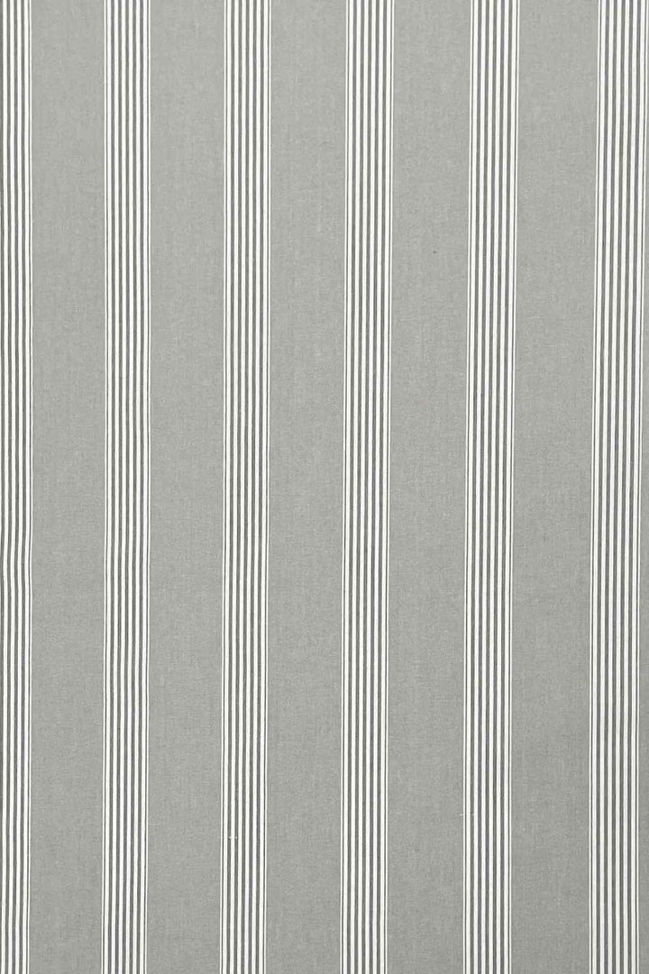 March Stripe Grey Fabric