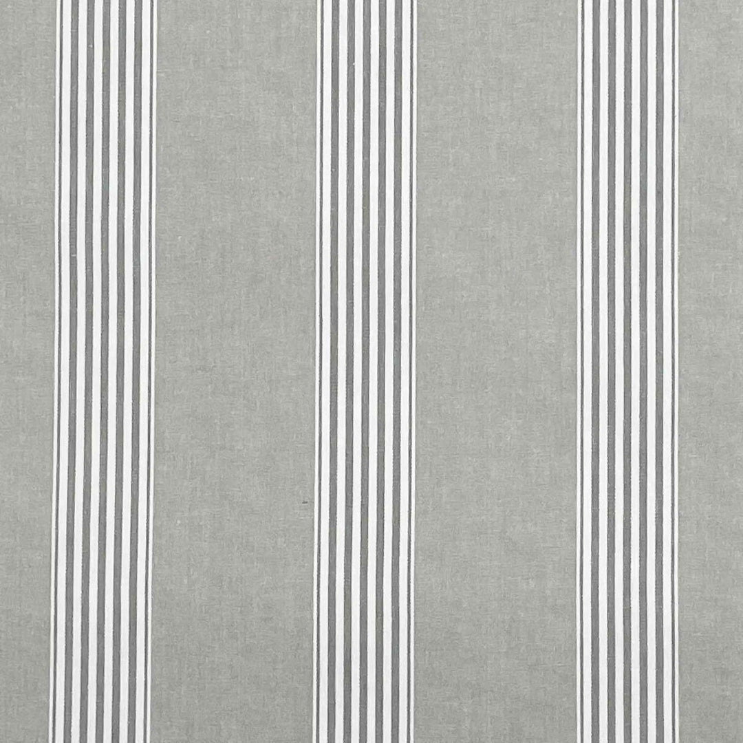 March Stripe Grey Fabric