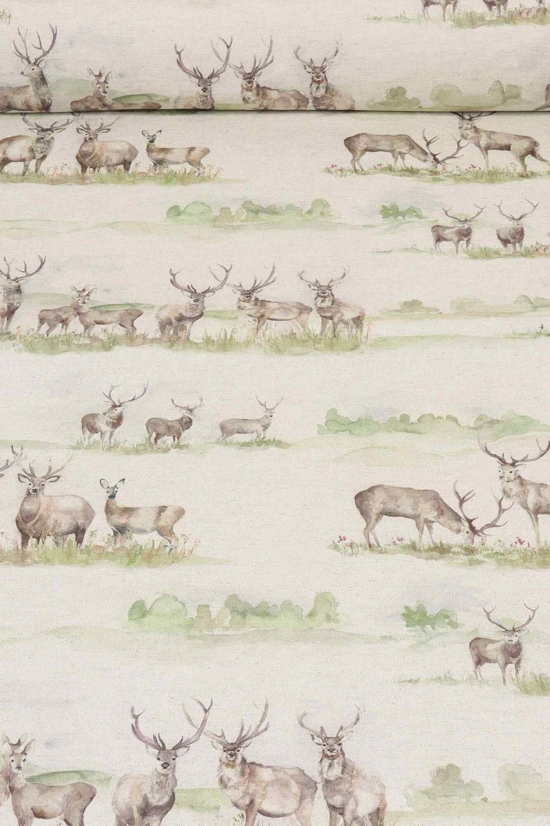 Voyage Maison Moorland Stag Linen Fabric