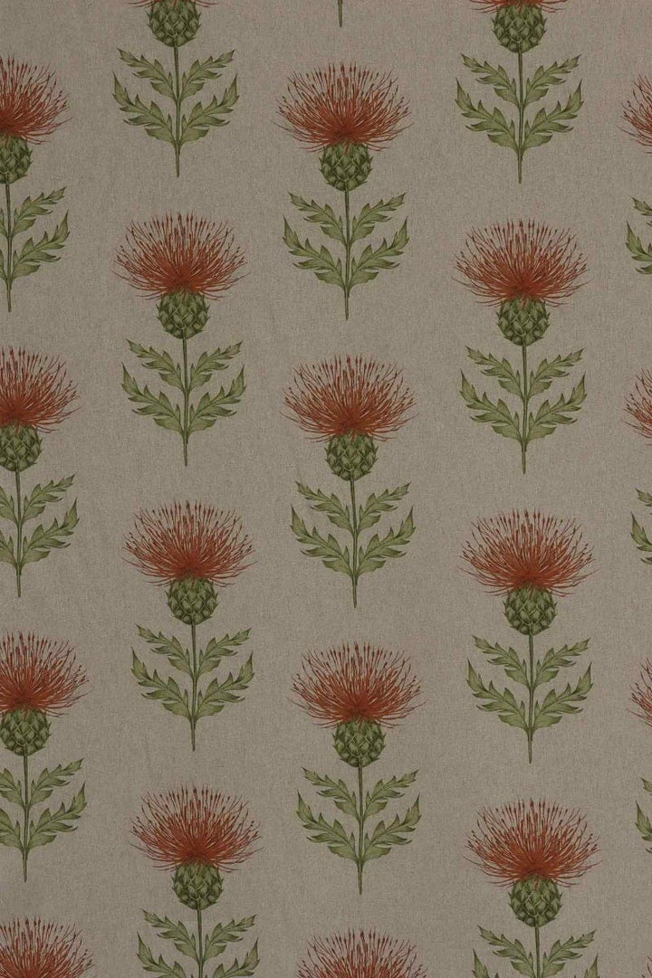 Voyage Blair Rust Thistle Fabric  