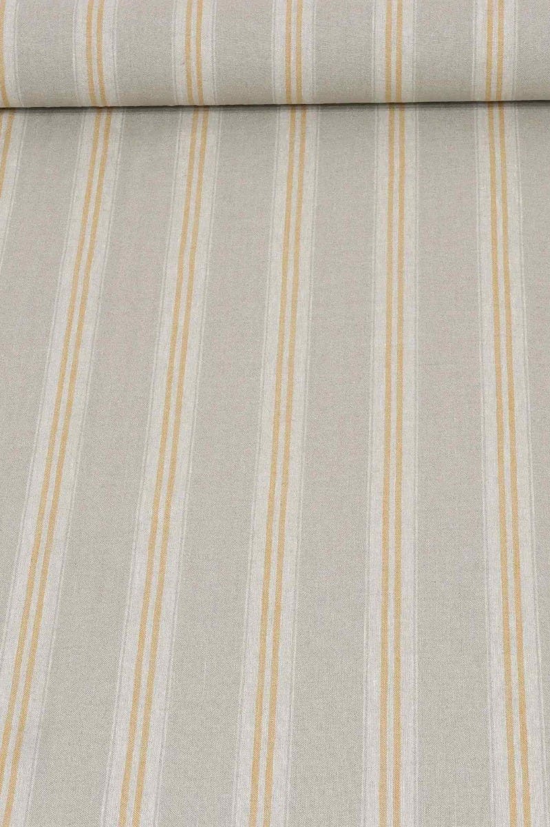 Oslo Stripe Saffron Yellow Fabric