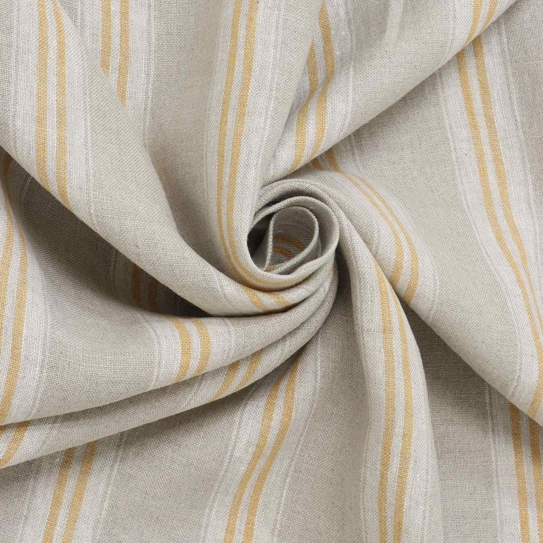 Oslo Stripe Saffron Yellow Fabric