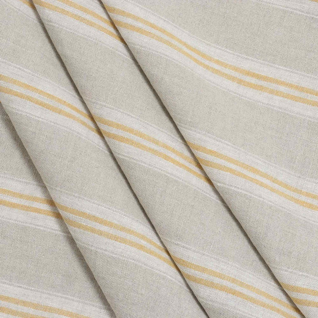Oslo Stripe Saffron Yellow Fabric