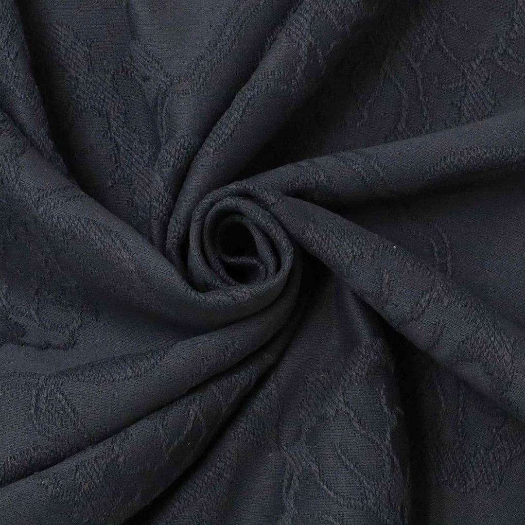 Clearance Villa Nova Antibes Washable Black Cotton Fabric