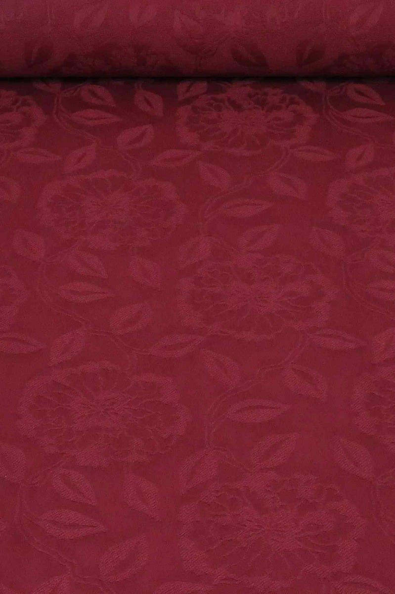 Clearance Villa Nova Antibes Washable Claret Cotton Fabric