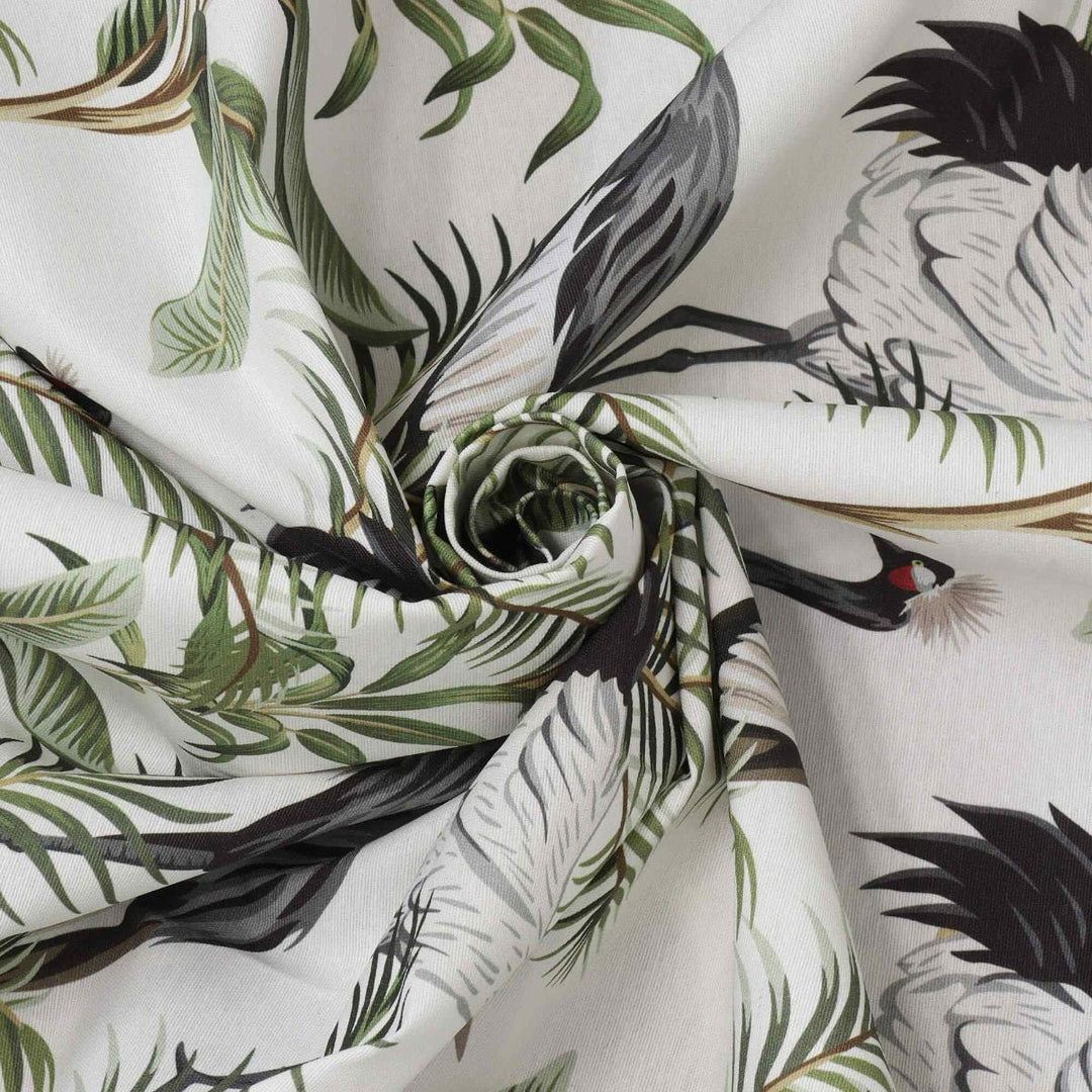 Exotic Storks Outdoor Fabric