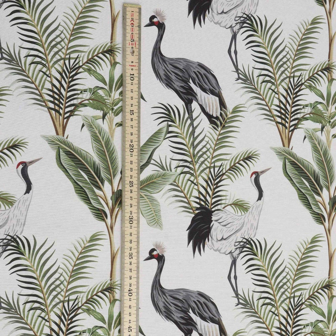 Exotic Storks Outdoor Fabric