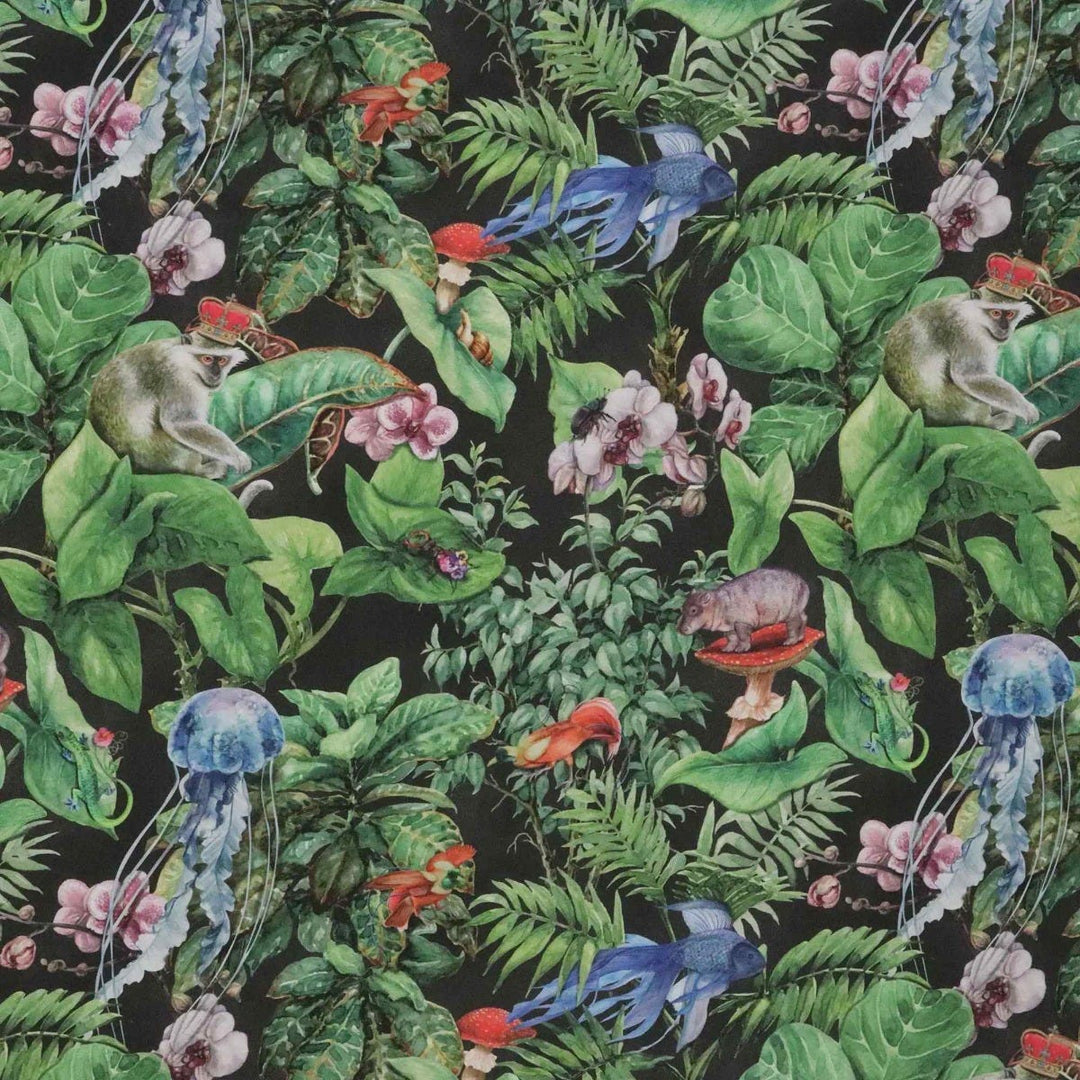 Tropical Monkey Outdoor Fabric