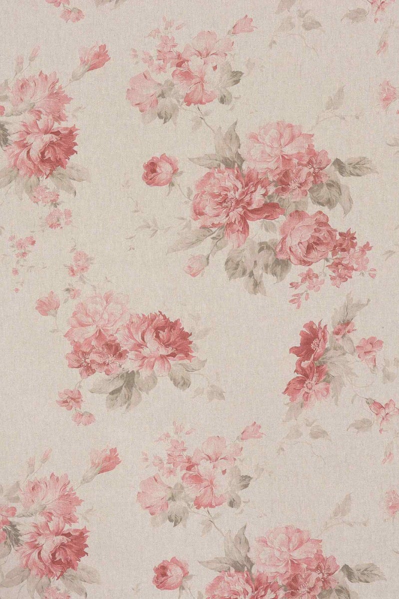 Jane Faded Rose Double Width Fabric