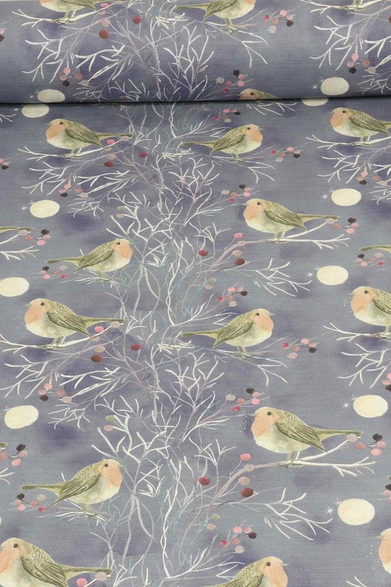 Voyage Maison Festive Robin Dusk Fabric