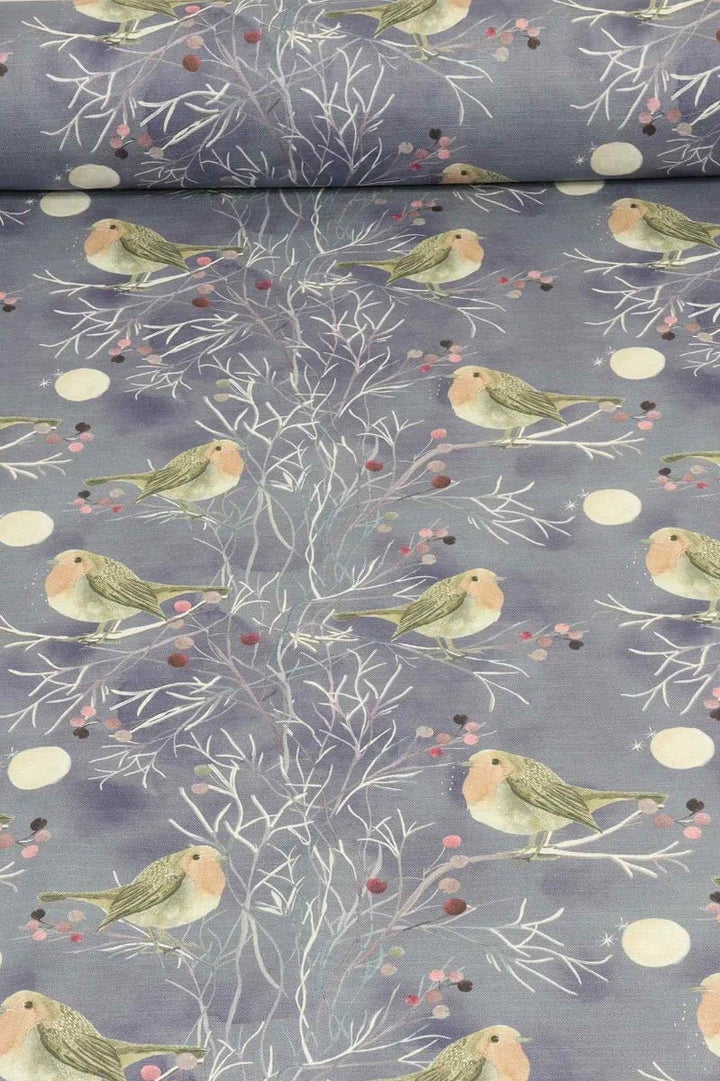 Voyage Maison Festive Robin Dusk Fabric