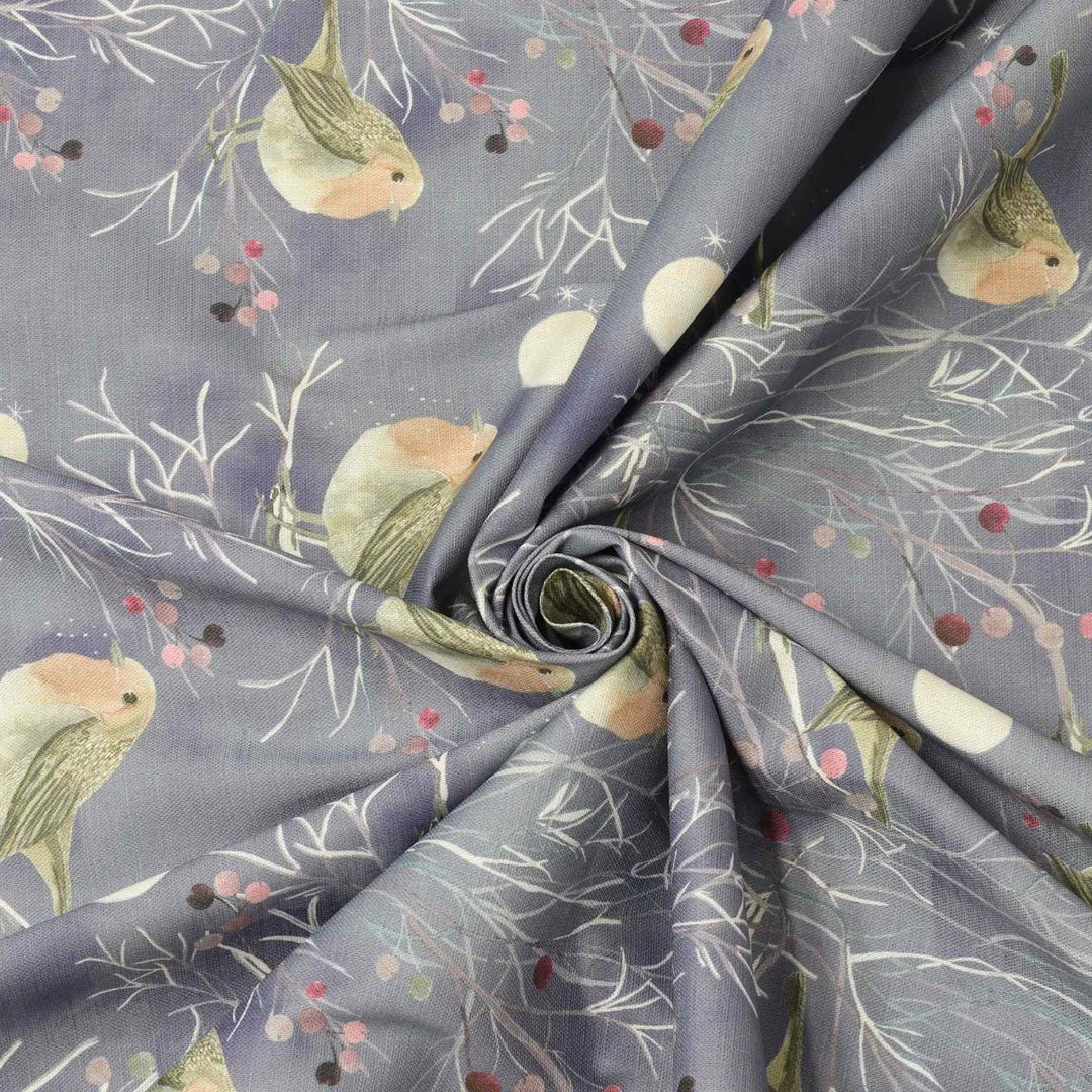 Voyage Maison Festive Robin Dusk Fabric