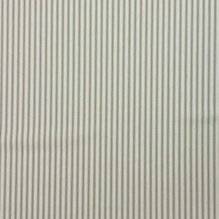 Kent Ticking Stripe Sage Fabric