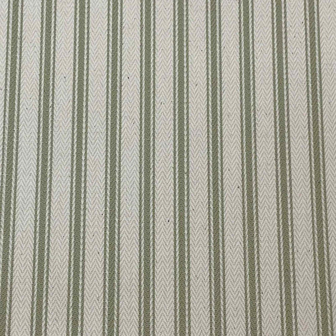 Kent Ticking Stripe Sage Fabric