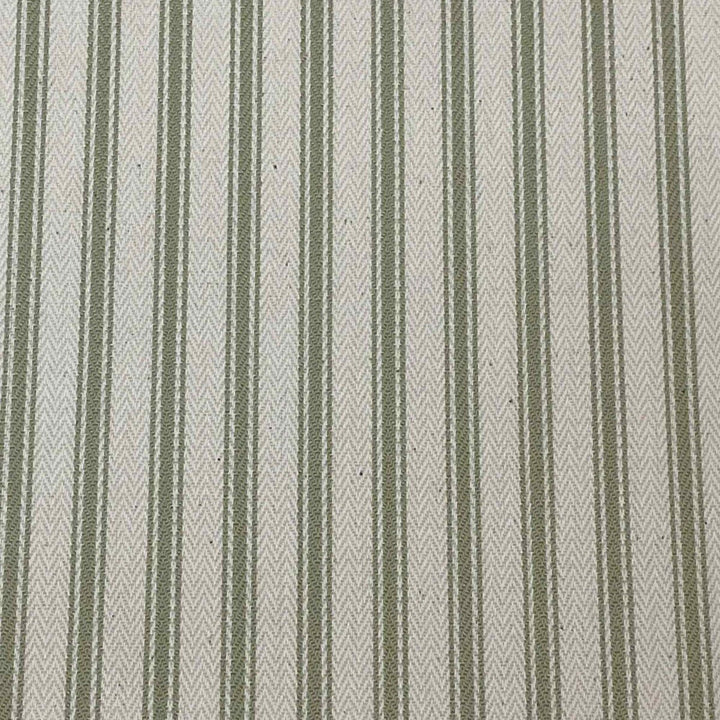 Kent Ticking Stripe Sage Fabric