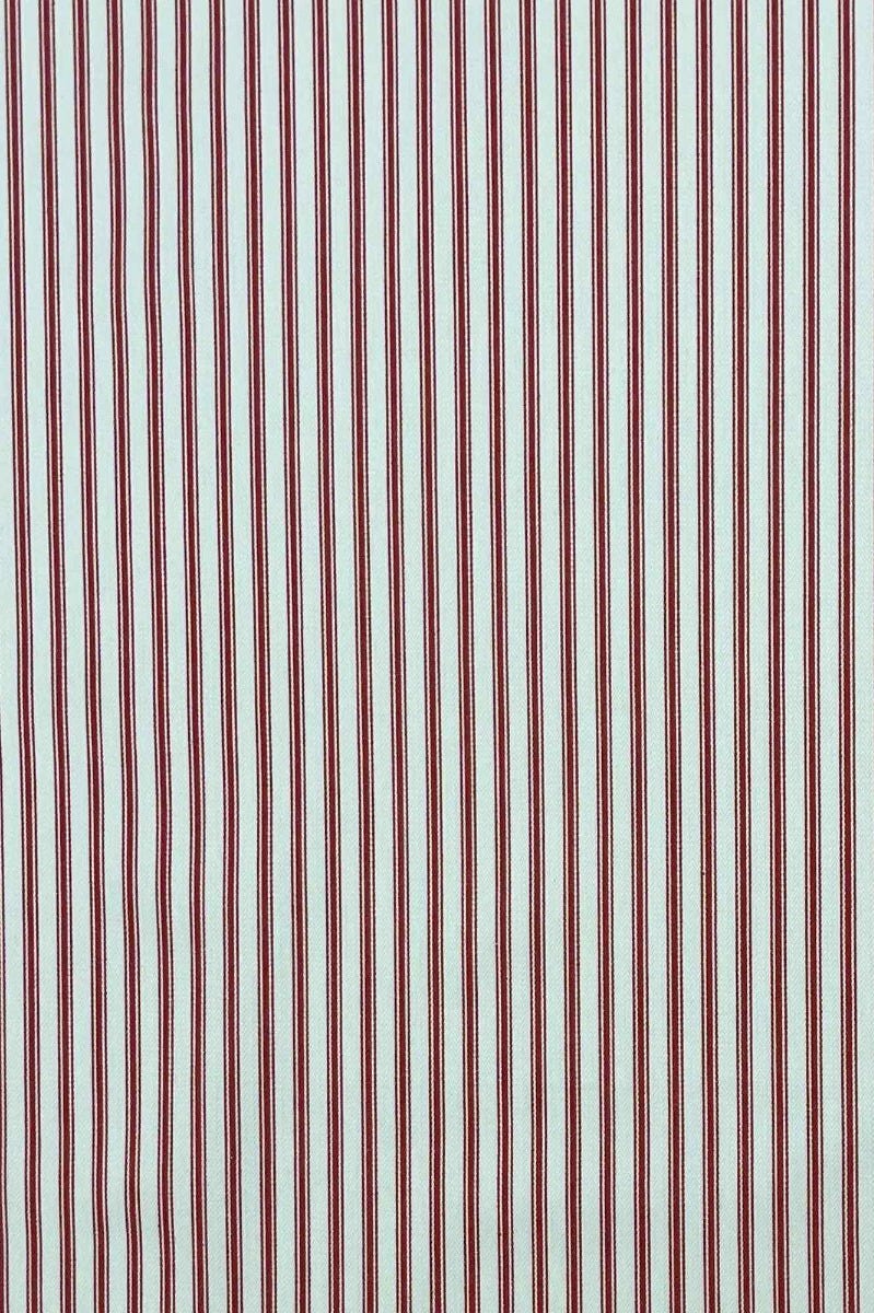Kent Ticking Stripe Red Fabric