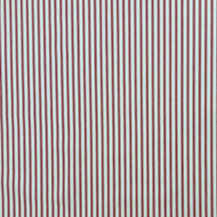 Kent Ticking Stripe Red Fabric