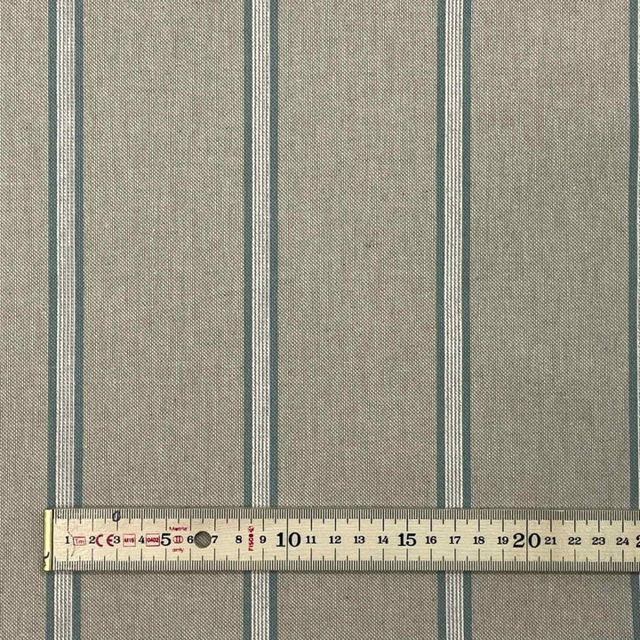 Columbia Stripe Duck Egg Fabric