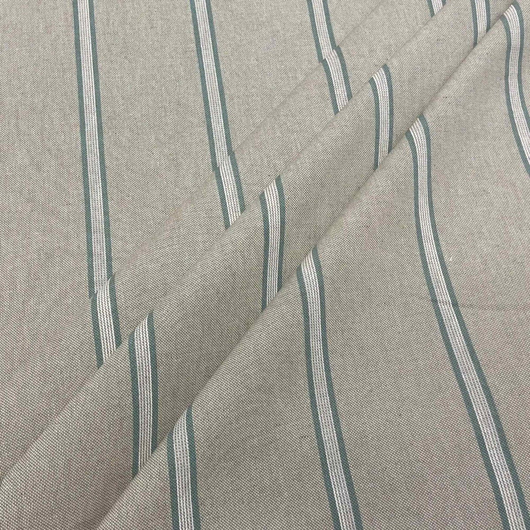 Columbia Stripe Duck Egg Fabric