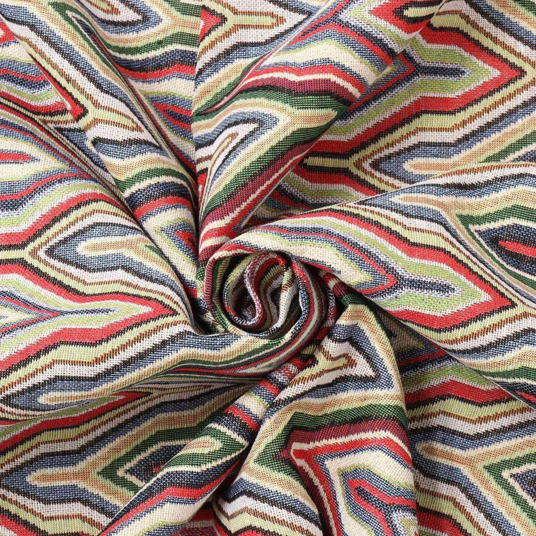 Clearance Wishbone Multi Jacquard Fabric