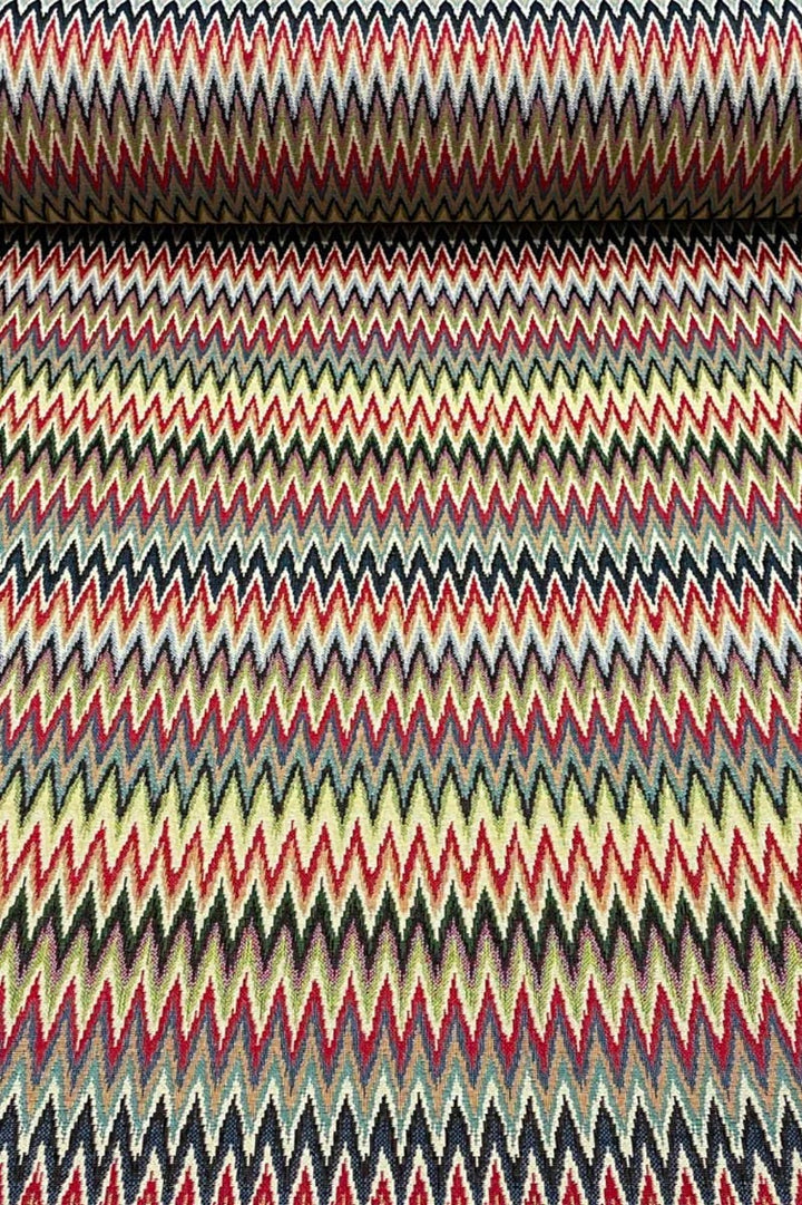 Zigzag Poca Jacquard Multi Fabric