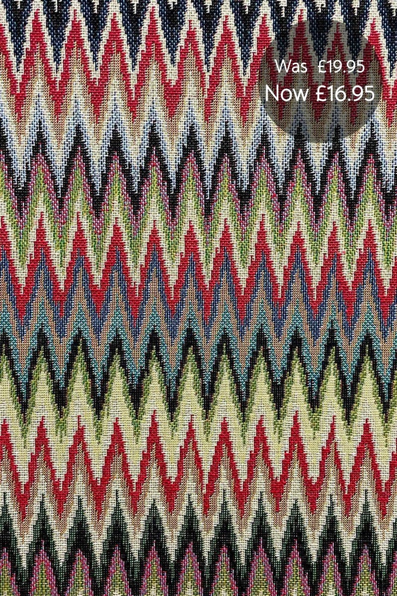 Zigzag Poca Jacquard Multi Fabric