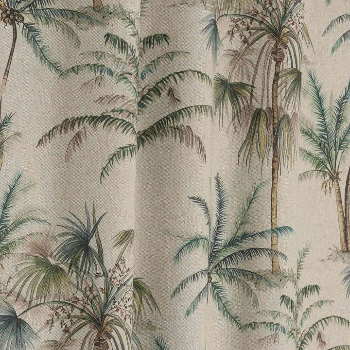 Exotic Palm Linen Double Width Fabric