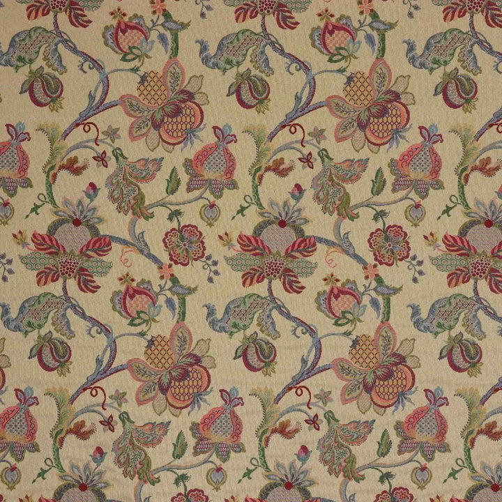 Jacobean Garden Tapestry Gold Fabric