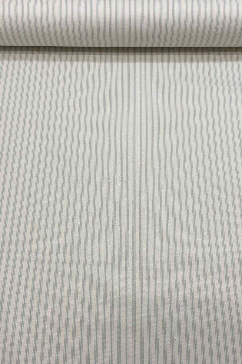 Kent Ticking Stripe Duck Egg Fabric