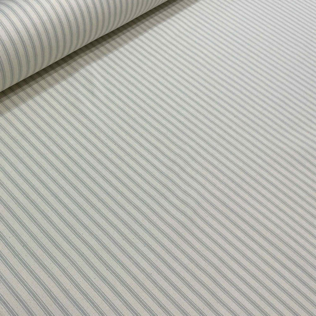 Kent Ticking Stripe Duck Egg Fabric