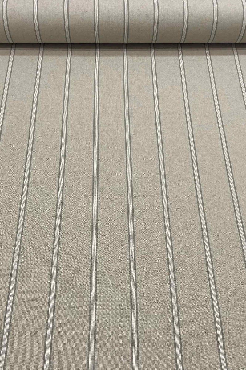 Columbia Stripe Grey Fabric