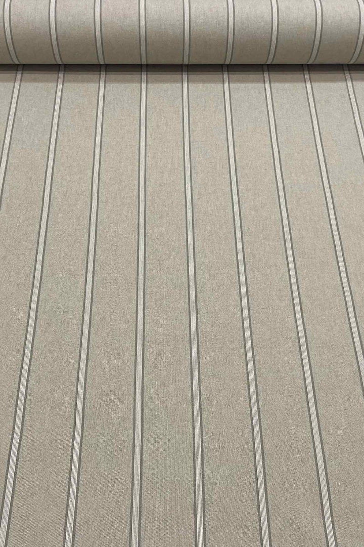 Columbia Stripe Grey Fabric