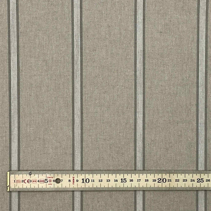 Columbia Stripe Grey Fabric