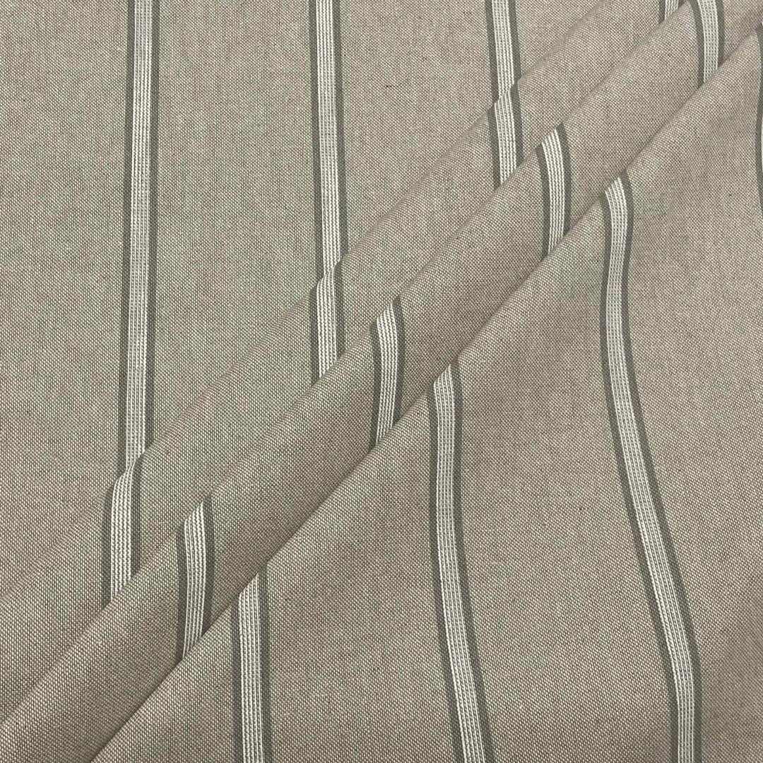 Columbia Stripe Grey Fabric