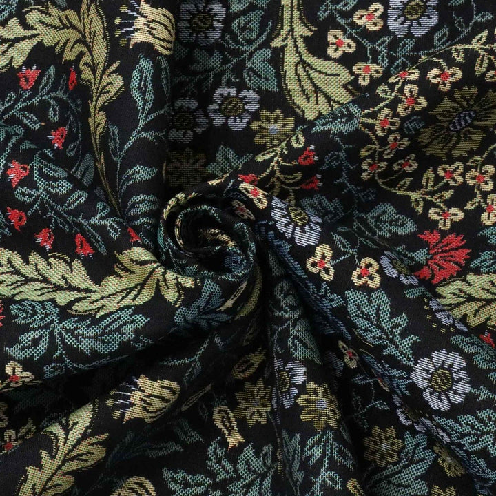 Blenheim Tapestry Black Fabric