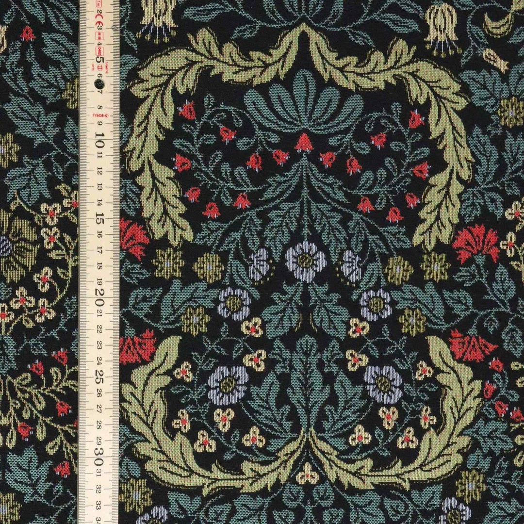 Blenheim Tapestry Black Fabric